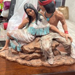Native American Hand Painted Figurine