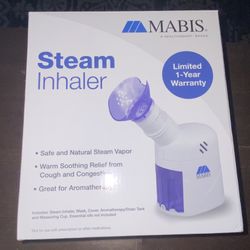 MABIS Facial Steamer, Steam Inhaler,Vaporizer or Vocal Steamer with Aromatherapy Diffuser and Soft Face Mask for Cleansing, Sinus Pressure, Congestion