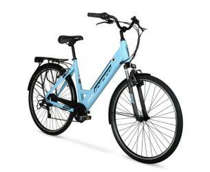 Hyper E-Ride Electric Bike, 36 Volt Battery, 700C Wheels, Blue