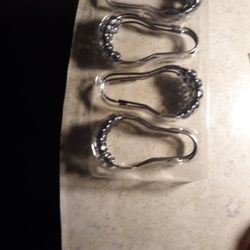 Shower Curtian Hangers/ Silver Or Bass, 12piece