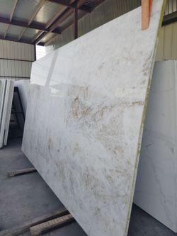 Cristallo white quartzite slab 3 cm