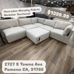 Henredon Murphy Fabric Modular Sectional 