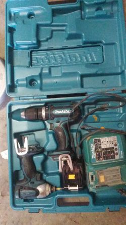 Makita impact and drill combo with charger.