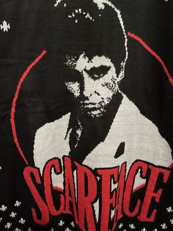 Ugly Christmas sweater El Capone God Father Scarface 