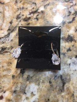 925 Sterling silver CZ earrings