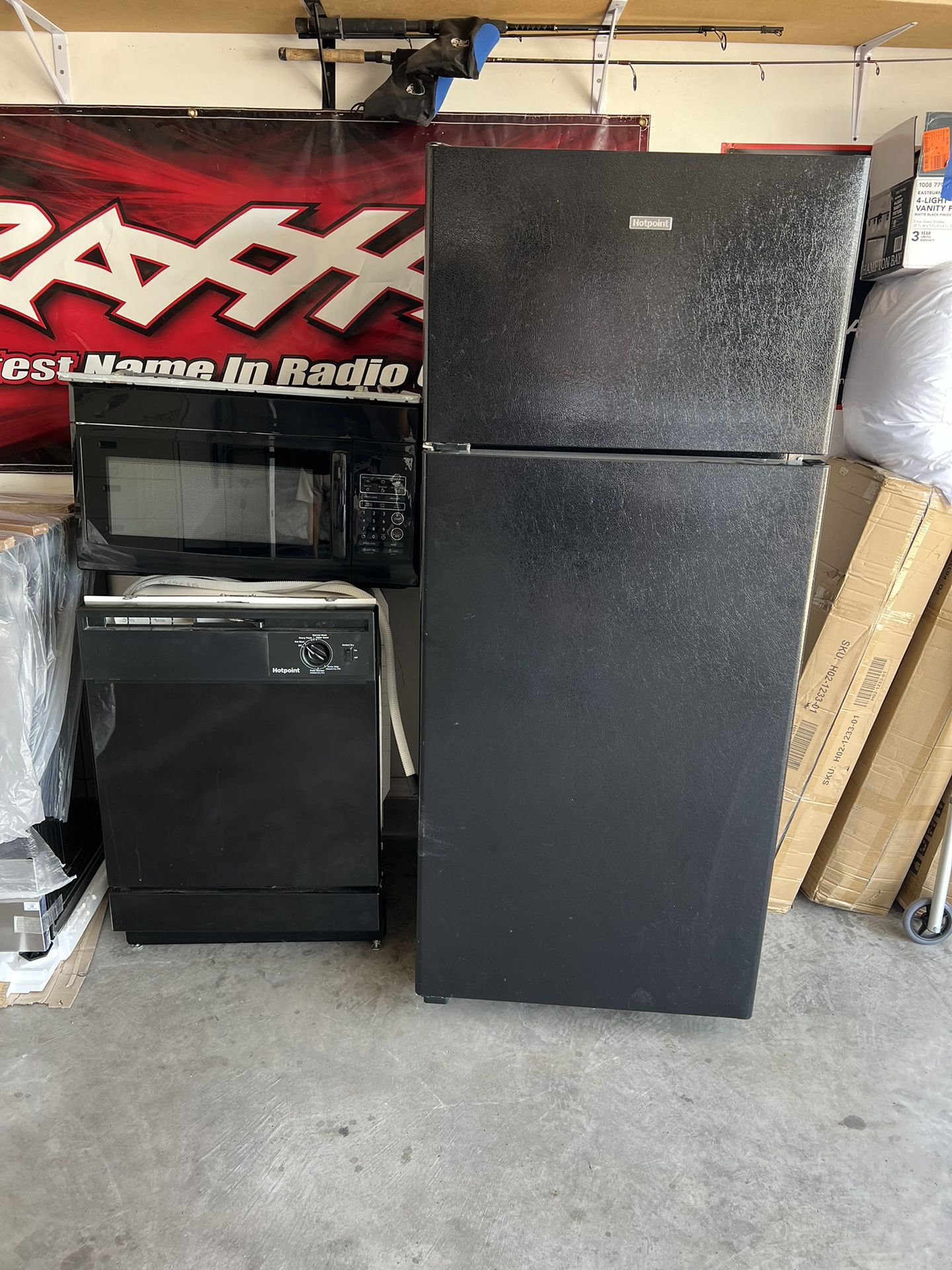 Kitchen Set Stove Microwave Dishwasher Fridge
