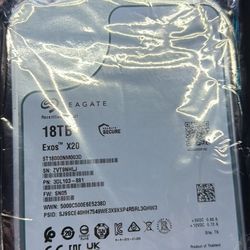 Seagate Exos x20 18TB sealed recertified drives