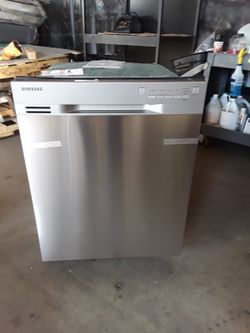 New Samsung DW80J3020US Full Console Dishwasher Digital Leakage Sensor Hidden Heating Element Hard Food Disposer