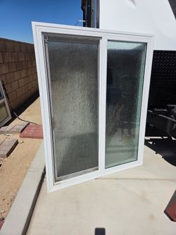 Retrofit window with rain glass for bathrooms or privacy