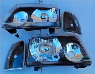 01-11 Ford Ranger Headlights Luces Focos Micas Faros Faroles Headlamps 