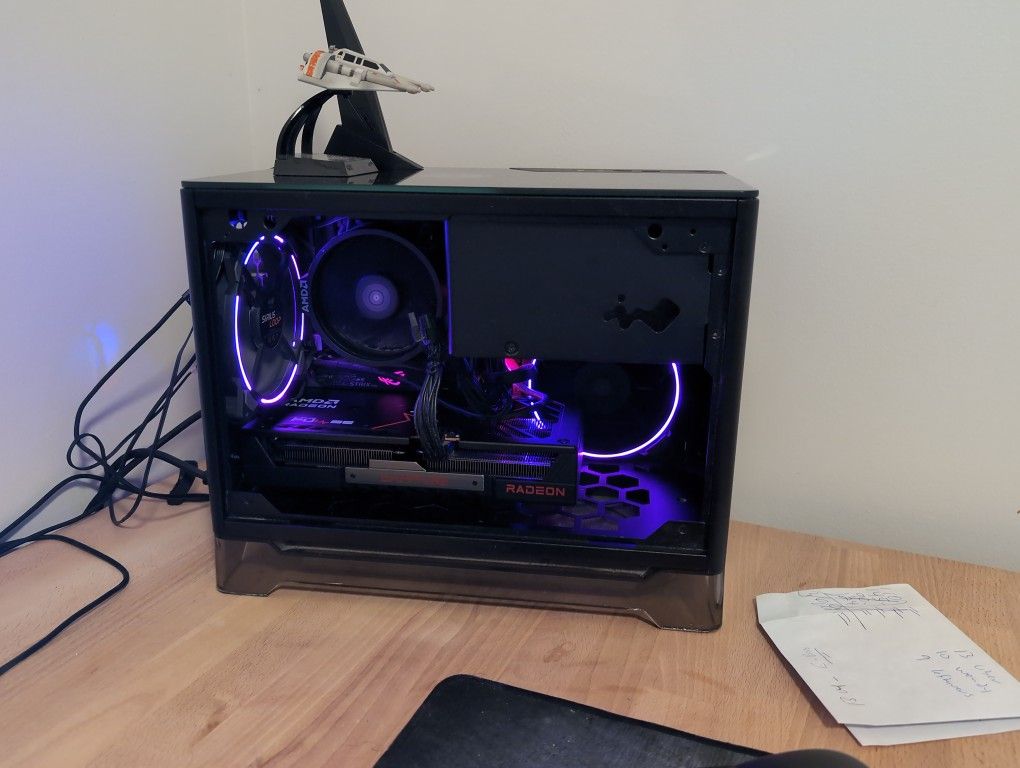 INWIN A1 ITX Case Includes 2 RGB Fans, 650 Watt Gold PSU