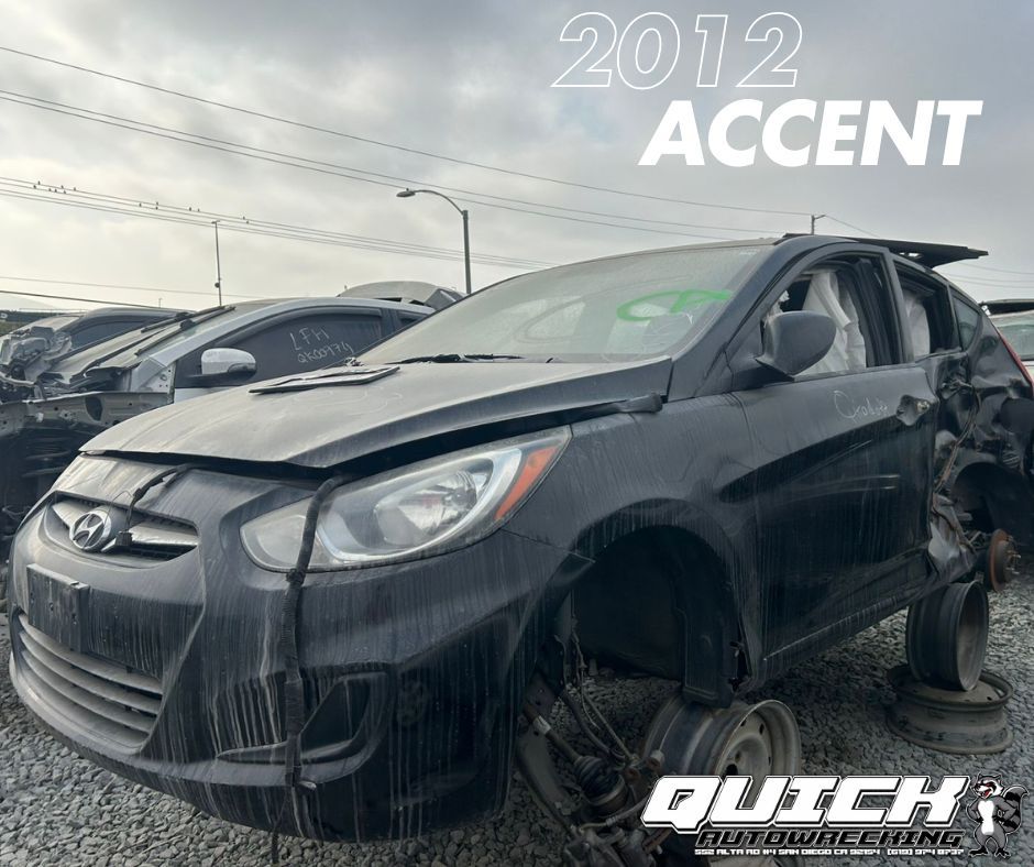 2012 Hyundai Accent – Parting Out / For Parts Only