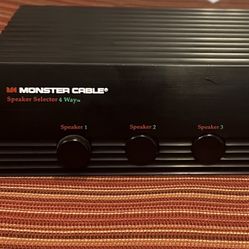 Monster Cable 4-way Speaker Selector Switch w/ Amplifier Protection 