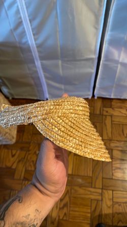 Woven Straw Sun Visor Hat