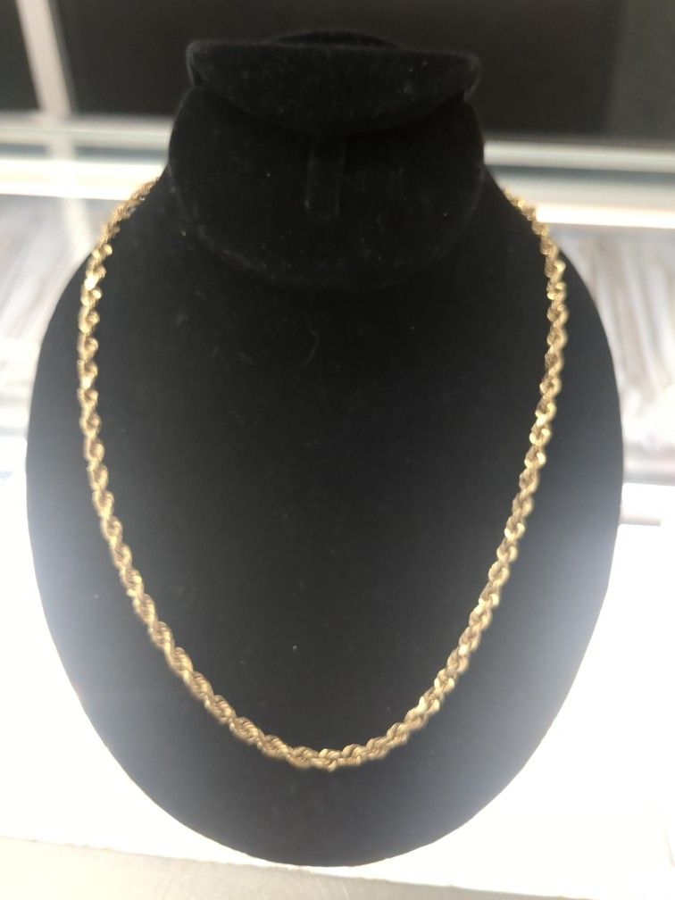 10k Solid Gold Rope Chains 32 Grams 26 Long Layway Available 10% Down If You Interested Please Make Sure You Ask For Maribel Thank You