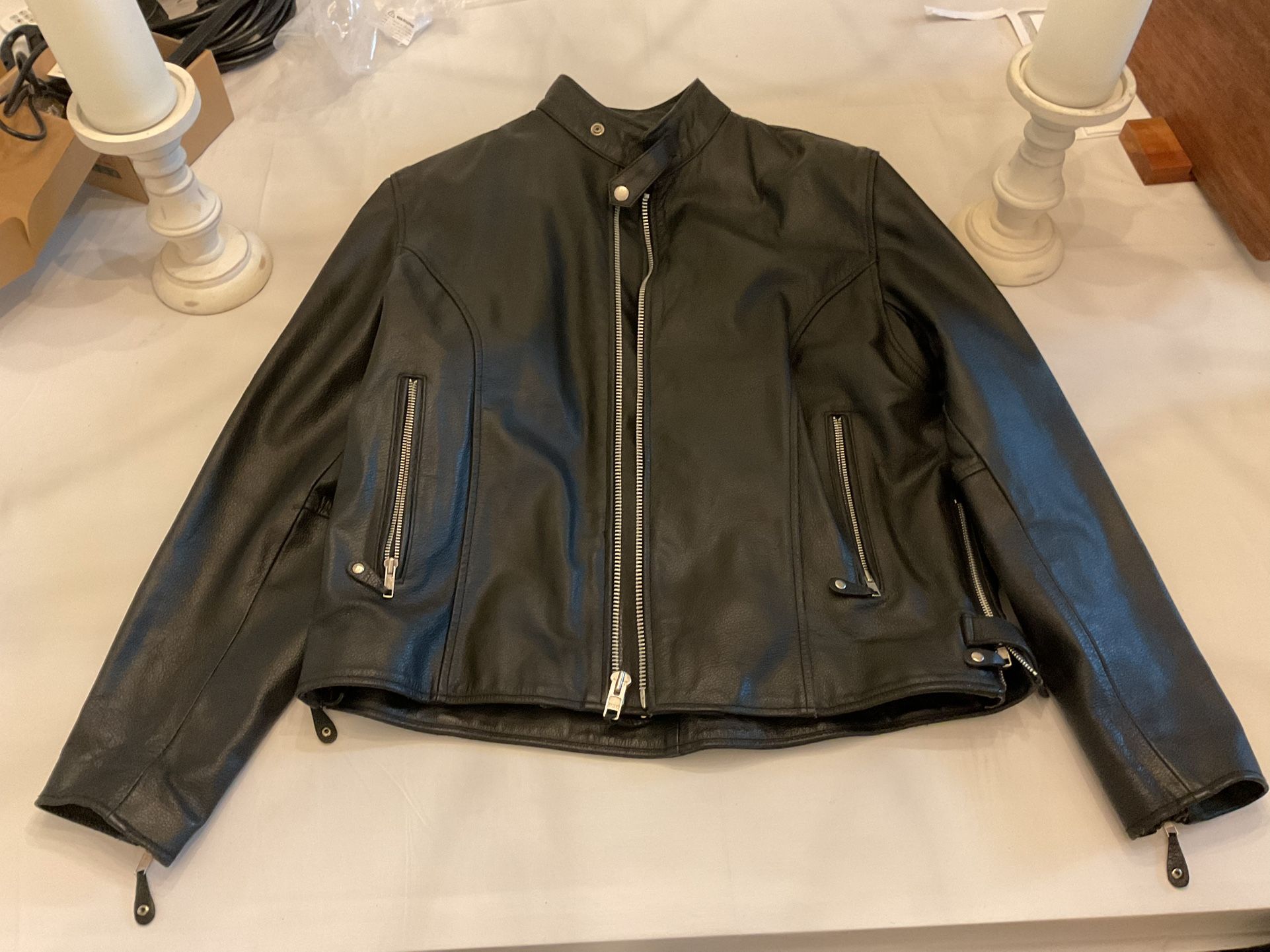 Men’s Leather Motorcycle Jacket 