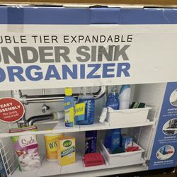 Iris Double Tier Under The Sink Storage Organizer 