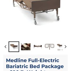 Mediline Bariatric Hospital Bed Full Electric With Therapeutic Home care Foam Mattress 