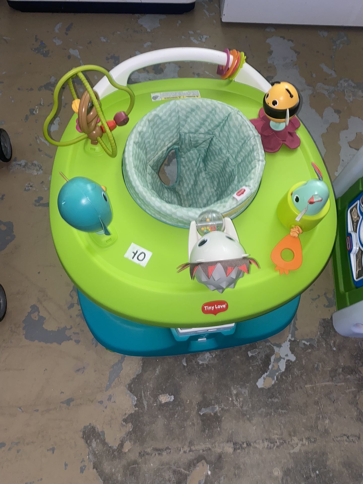 Green Baby Walker W/ Play Center