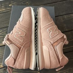 Toddlers Pink & White Bungee Lace New Balance 