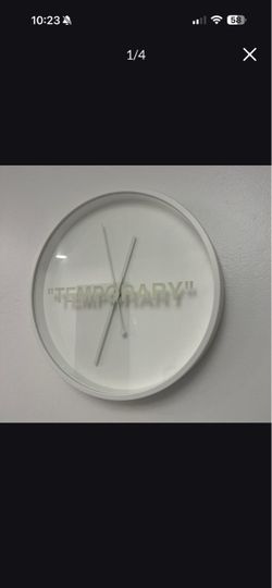 Off white IKEA Temporary clock