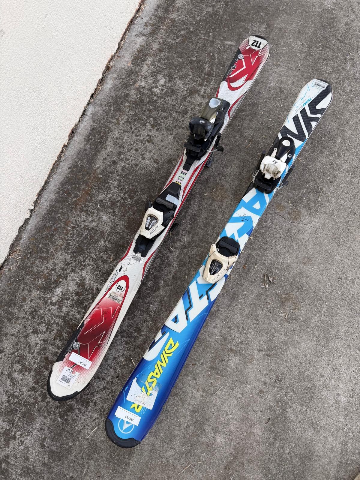 Two Pairs Of Salomon Skiis