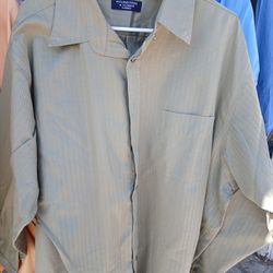 Mens Dressy Green Shirt XXL