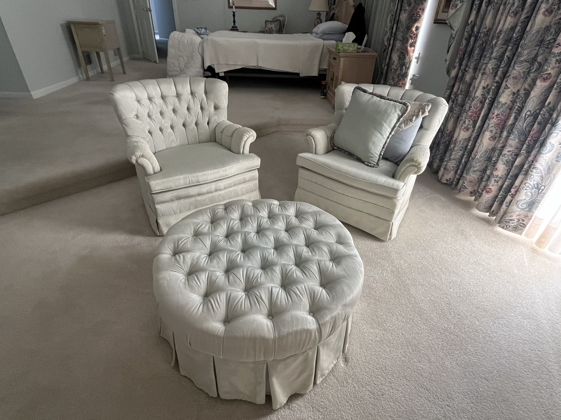 Chair And Ottoman Set