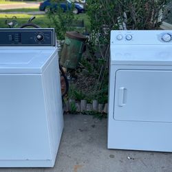 GE Electric Dryer And Maytag Ex-Large Capacity Washer