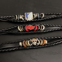 Anime Bracelets - Naruto - One Piece - Attack On Titan