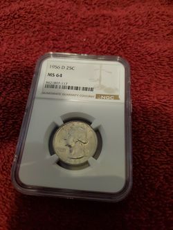 1956 D 25 C Quarter  MS 64