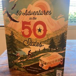 50 Adventures in the 50 States" written by Kate Siber and illustrated by Lydia Hill
