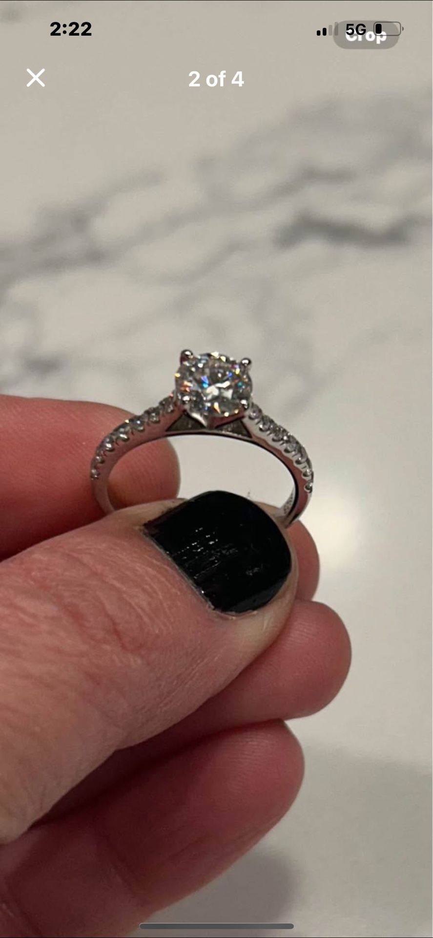 Moissanite Ring- 1ct
