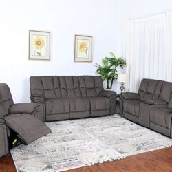 SOFA AND LOVESEAT SET - ADD THE RECLINING CHAIR FOR $299!!! JUST $10 DOWN AND 90 DAYS NO INTEREST!!!