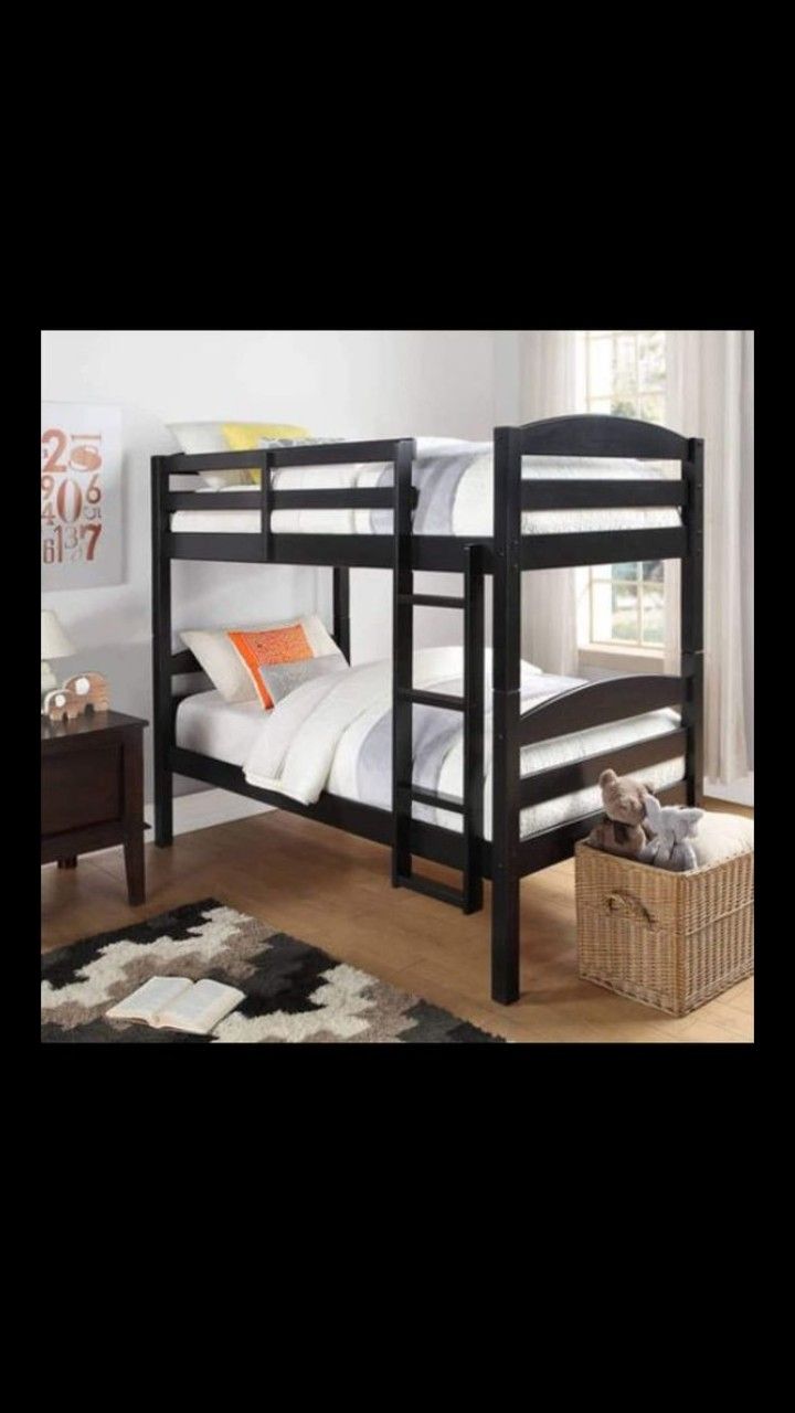 Wood bunk bed frame