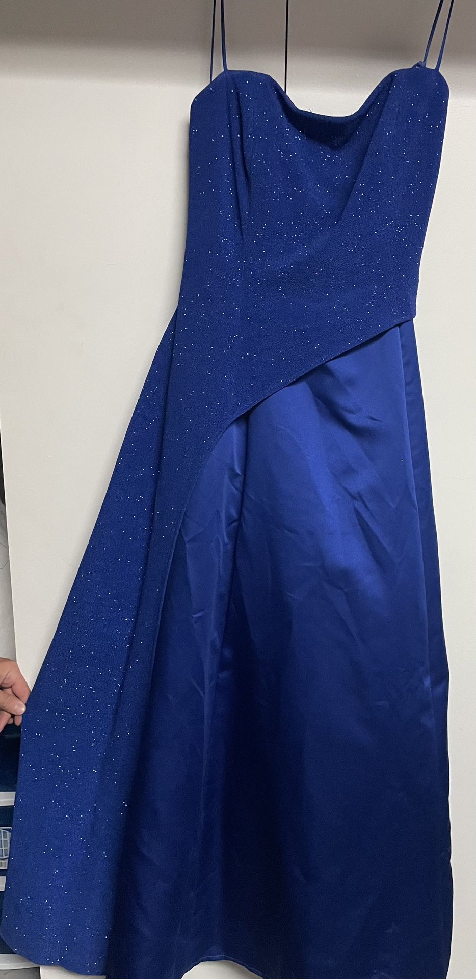 Bari Jay Royal Blue Gown (Bridesmaid Or Prom) Size 13-14