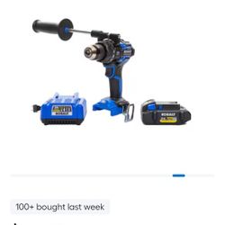 Kobalt Cordless Drill, Battery, Handle, & Bag 