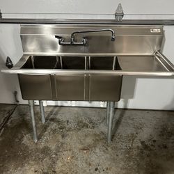 John boos 3 Compartment Stainless Sink