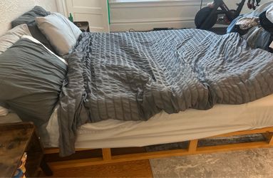 Queen Bed Mattress and frame