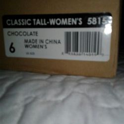 UGGS Tall Chocolate Color W6/7 New In Box
