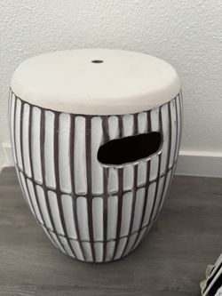 Ceramic Global Lines Patio Accent Table - Opalhouse