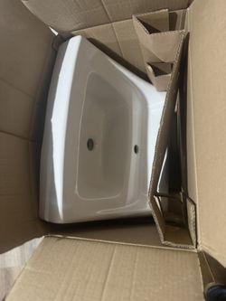 New Toto LT307#01 - Single Hole Commercial Wall-Hung Bathroom Sink -Cotton White