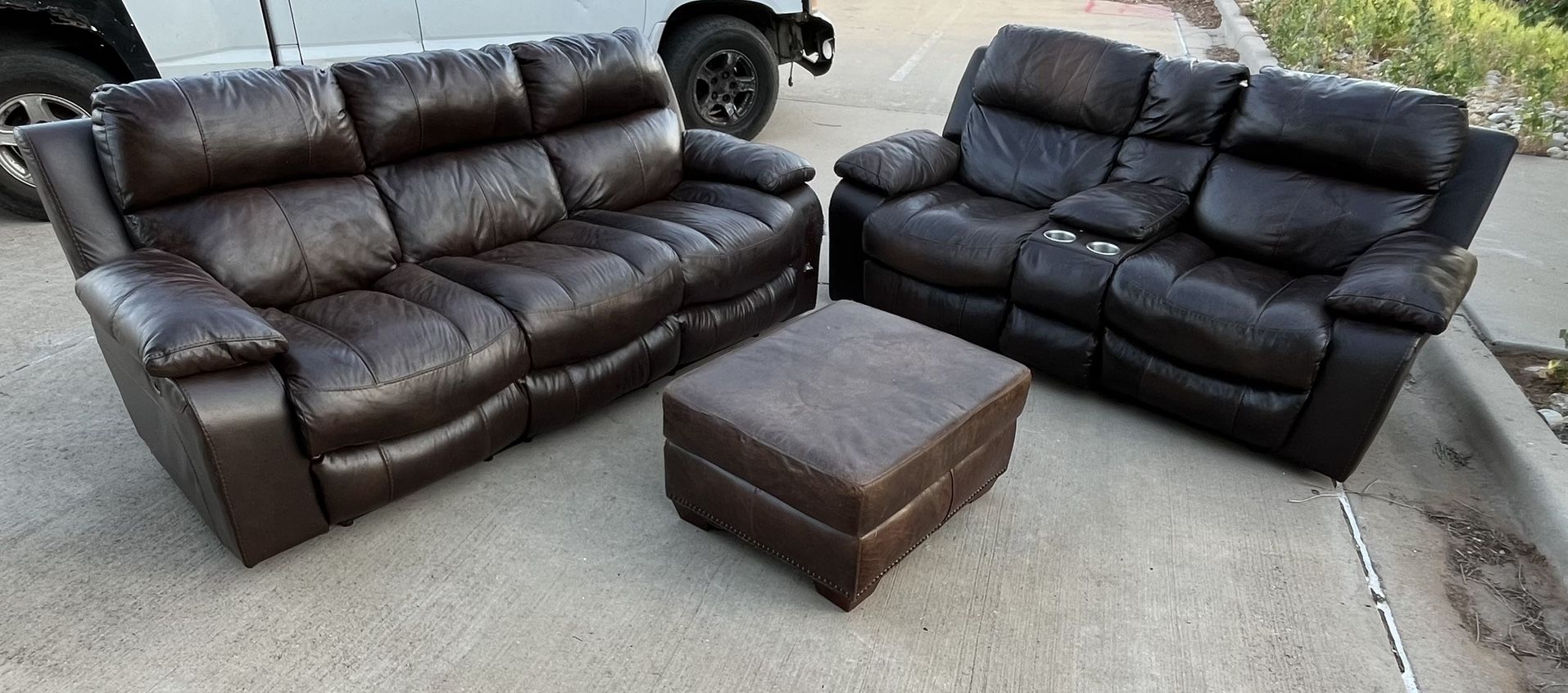 Brown leather Set