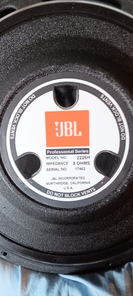 16.5 In.speakers Jbl Selling As Pair