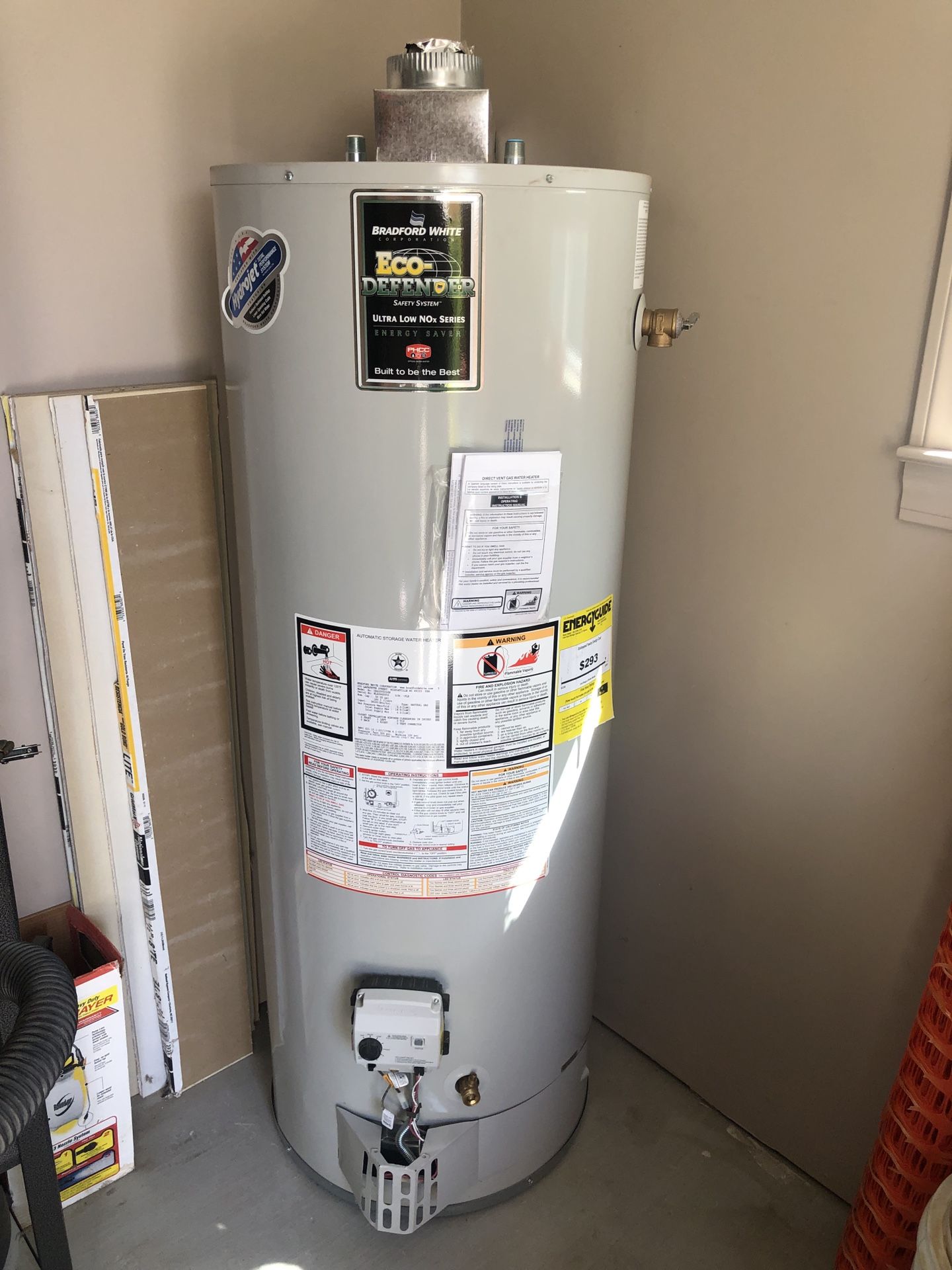 Bradford White Eco Defender Water Heater Energy Saver for Sale in  Patterson, CA - OfferUp