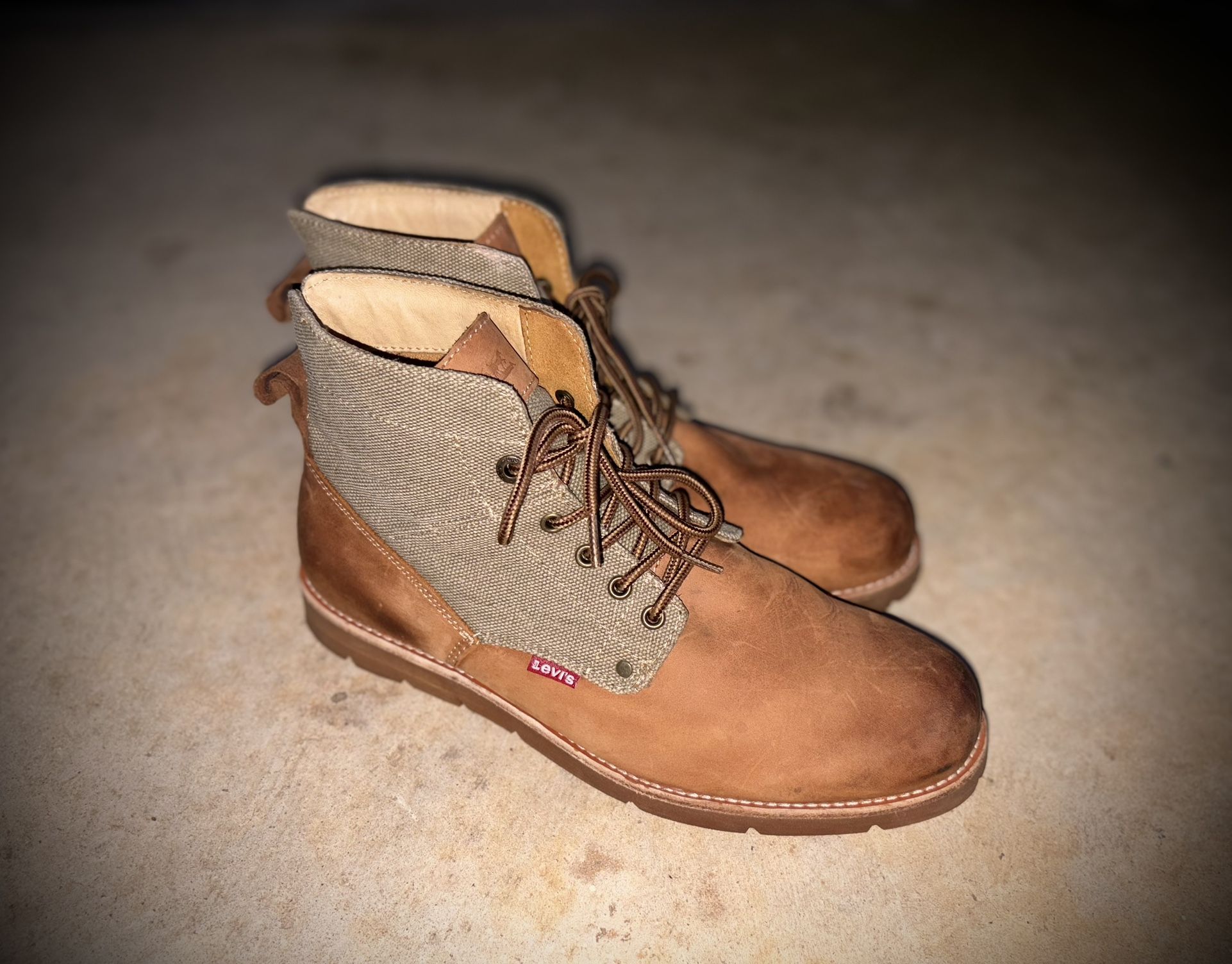 Levi’s Men’s Jax Hemp Canvas Boots Sz 12