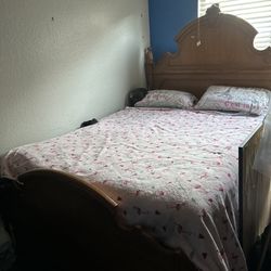 Real Wood Queen Bed