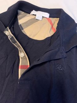 Burberry long sleeve navy shirt