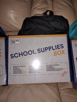 Backpack school supplies
