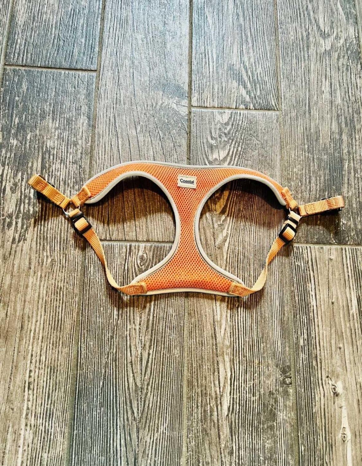 Small Coastal Orange Reflective Dog Harness